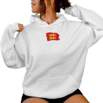 Bandera De Normandía Leones Amarillos Hombres Es Normandía Francia Sudadera con capucha para mujer - Regaloses