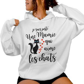 Cadeau Mamie Chat Chatons Anniversaire De Noël Sweat à capuche femme - Cadeauxyz