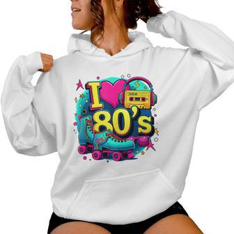 Camisa I Love The 80S Para Hombre Y Disfraz De Fiestaintage De Los Años 80 In Mangas Sudadera con capucha para mujer - Regaloses
