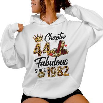 Chapter 44 Fabulous Since 1982 44Th Birthday Girls Women Hoodie - Thegiftio UK