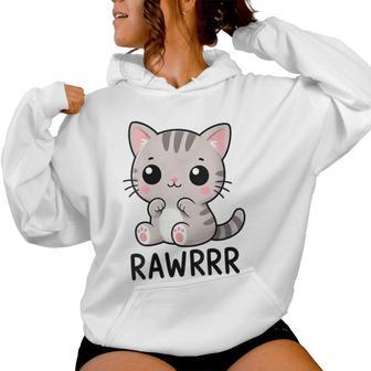 Chat Mignon Kawaii Dessin Animé Chaton Sweat à capuche femme - Cadeauxyz