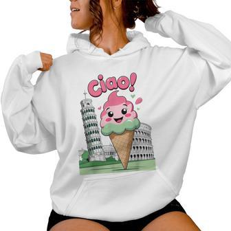 Ciao Cute Italian Gelati Colosseum Rome Kids Boys Or Girls Women Hoodie - Thegiftio UK
