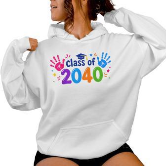 Class Of 2040 Grow With Me Pre-K 12Th Grade 2040 Graduation Women Hoodie | Seseable UK
