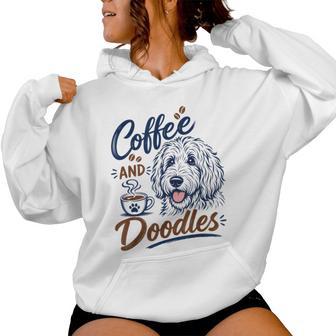 Coffee And Doodles Doodle Coffee Club Pet Lover Women Hoodie - Thegiftio UK