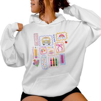 Coquette Bow Teacher Back To School Teacher Life Student Kid Women Hoodie - Thegiftio UK