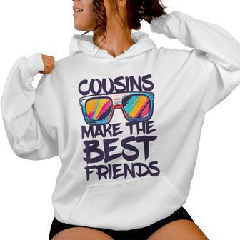 Cousins Make The Best Friends Boy Girl Cousin Crew Women Hoodie - Thegiftio UK