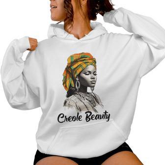 Creole Woman Jounen Kweyol Plaid St Lucia Dominica Women's Women Hoodie - Thegiftio UK