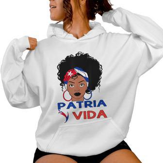 Cuba Patria Yida Bandana Con Bandera Cubana Para Iva Cuba Libre Sudadera con capucha para mujer - Regaloses