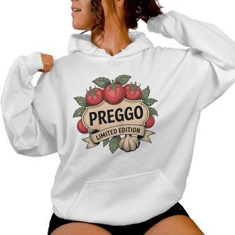 Cute Preggo Pregnancy Annoucement Tomato Sauce Costume Women Hoodie - Thegiftio UK