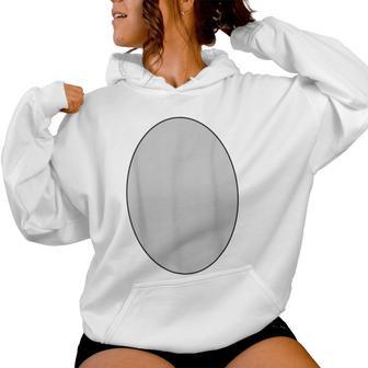 Easy Lazy Diy Donkey Costume Grey Circle Donkey Belly Women Hoodie - Thegiftio UK
