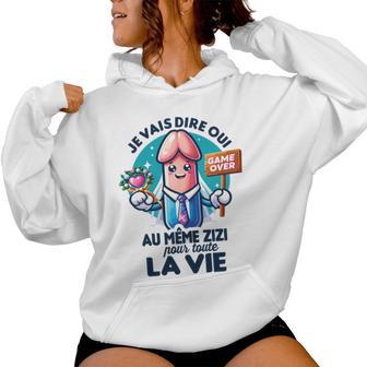 Enterrementie Jeune Fille Original Même Zizi Cadeau Bride Haut De Gamme Sweat à capuche femme - Cadeauxyz