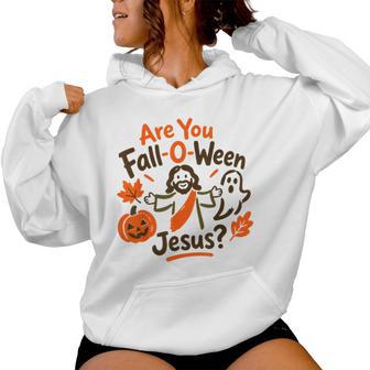 Are You Fall-O-Ween Jesus Christian Halloween Faith Women Hoodie - Thegiftio UK