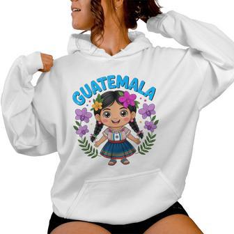 Guatemalan Girl Flag Culture Pride For Girls Kids Women Hoodie - Thegiftio UK