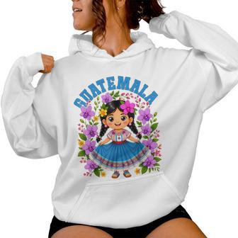 Guatemalan Girl Folkloric Dress Guatemala Hispanic Heritage Women Hoodie - Thegiftio UK