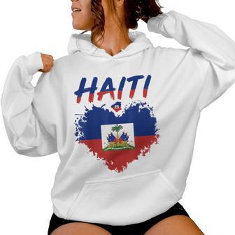 Haiti Haitian Flag Pride Kids Women Hoodie - Thegiftio UK