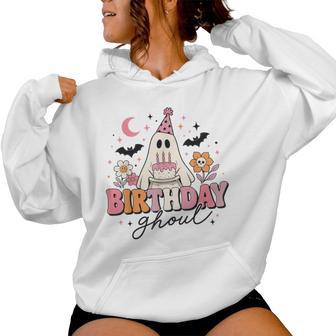 Halloween Birthday Ghoul Cute Ghost Halloween Girls Women Hoodie - Thegiftio UK