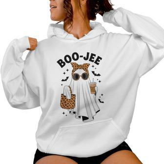 Halloween Boo-Jee Girly Ghost Preppy Boujee Kids Girls Women Hoodie - Thegiftio UK