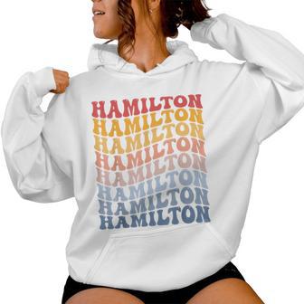 Hamilton City Groovy Retro Sudadera con capucha para mujer - Regaloses