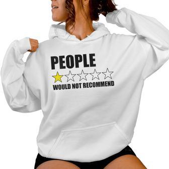 La Gente No Recomendaría A Las Personas Introvertidas Divertidas Cuello Sudadera con capucha para mujer - Regaloses