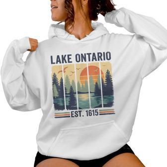 Lake Ontario Est 1615 Great Lakes Women Women Hoodie - Thegiftio UK
