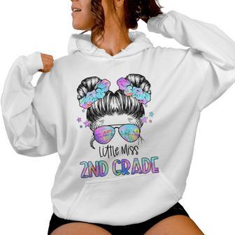 Little Miss 2Nd Grade First Day Of School Second Grade Girls Women Hoodie - Thegiftio UK