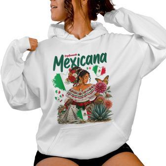 Mexican Hispanic Heritage Girls Idea & Mexico Flag Mexicana Women Hoodie - Thegiftio UK