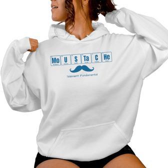 Moustache Bleue Élément Fondamental Homme Novembre Sweat à capuche femme - Cadeauxyz