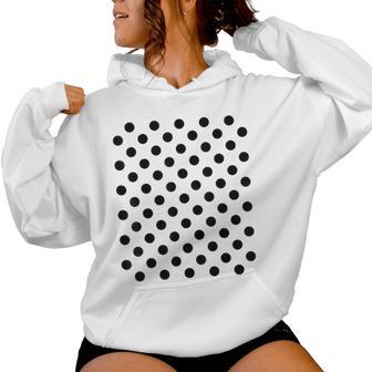 Polka Dots Red And Black For Girls Polka-Dot Women Hoodie - Thegiftio UK