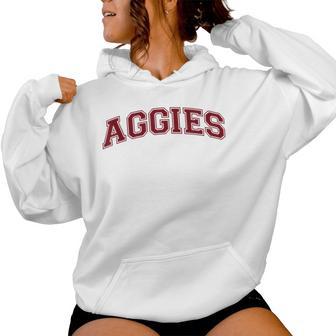 Retro Personalized Aggies-Heart Kid Women Hoodie - Thegiftio UK