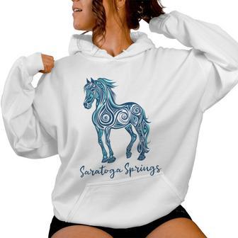 Saratoga Spring New York Ny Horse Racing Women Hoodie - Thegiftio UK