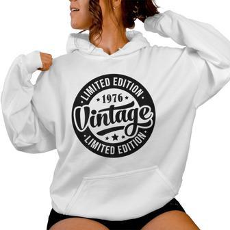 Sintage De 1976 Para Retro Divertidas Cumpleaños De 1976 Sudadera con capucha para mujer - Regaloses