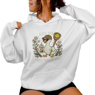 Softball Mom Goose Legendary Parent Ballpark Life Women Hoodie - Thegiftio UK
