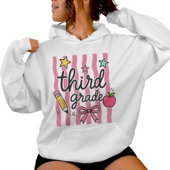Third Grade First Day Of School For Girls Boys 3Rd Grade Women Hoodie - Thegiftio UK