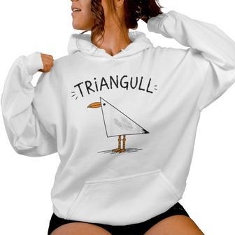 Triangull Triangle Seagull Bird Pun Humor Kids Women Hoodie - Thegiftio UK