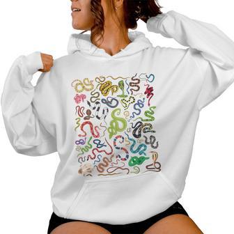 Types Of Snakes Educational Herpetologist Kids Boys Girls Women Hoodie - Thegiftio UK