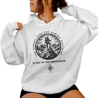 Un Día En Las Montañas Para Es Hombres Y Niños Cool Hiking Cuello Sudadera con capucha para mujer - Regaloses