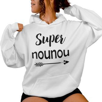 Uper Nounou Idee Cadeau Sweat à capuche femme - Cadeauxyz