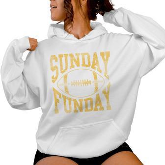 Vintage Yellow Sunday Funday Football Comfort Colors Crop Top Women Hoodie - Thegiftio UK