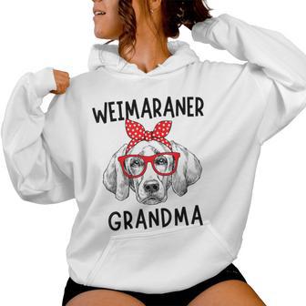 Weimaraner Grandma Weimaraner Dog Nana Día De La Madre Sudadera con capucha para mujer - Regaloses