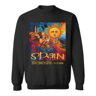 2026 Total Solar Eclipse Spain Cosmic Event Memorabilia Sweatshirt - Thegiftio UK