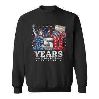 250 Years Of Freedom 1776 2026 Fighter Jet Happy 4Th Of July Sweatshirt - Monsterry UK