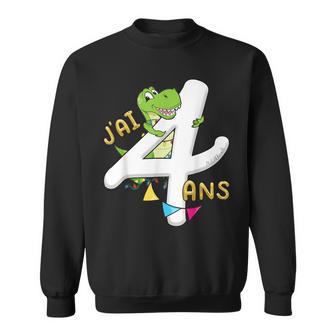 4Ème Anniversaire Garçons Dinosaure J'ai 4 Ans Sweater e - Cadeauxyz