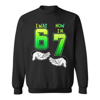 I Was 6 Now I'm 7 Birthday Für Kinder 7 Geburtstag Sweatshirt - Geschenkecke