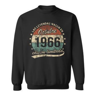 60 Años Cumpleaños Las Leyendas Nacen Octubre 1966 Retro Camisa de entrenamiento - Regaloses