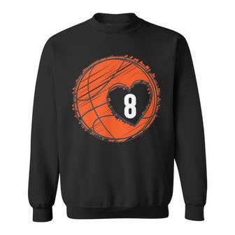 8 Número 8 De Corazón – Jugador De Baloncesto Lindo Gráfico Camisa de entrenamiento - Regaloses