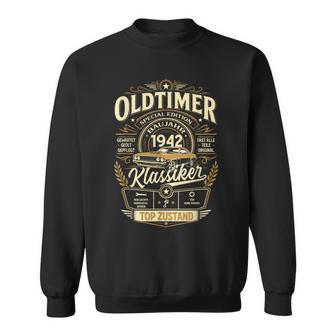 84 Geburtstag Geschenk Mann Oldtimer Jahrgang 1942 Lustiges Sweatshirt - Geschenkecke