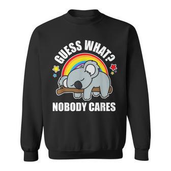 Adivina Qué ¡A Nadie Le Importa Meme Koala Edition Camisa de entrenamiento - Regaloses