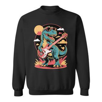 Adorable Dinosaure Jouant De La Guitare Sweater e - Cadeauxyz