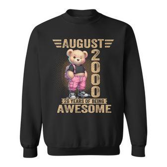 Agosto 2000 26 Cumpleaños 26 Años Oso De Pelucheiendo Impresionante Camisa de entrenamiento - Regaloses