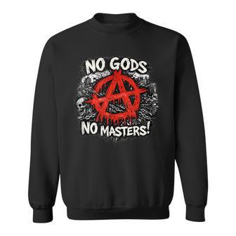 Anarquía Punk Rock Anarquistas In Mangas Camisa de entrenamiento - Regaloses